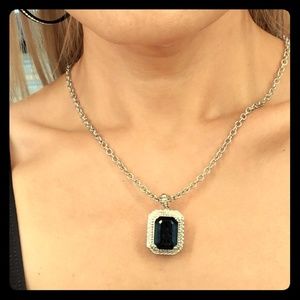 Vera Wang simulated ceylon sapphire Necklace